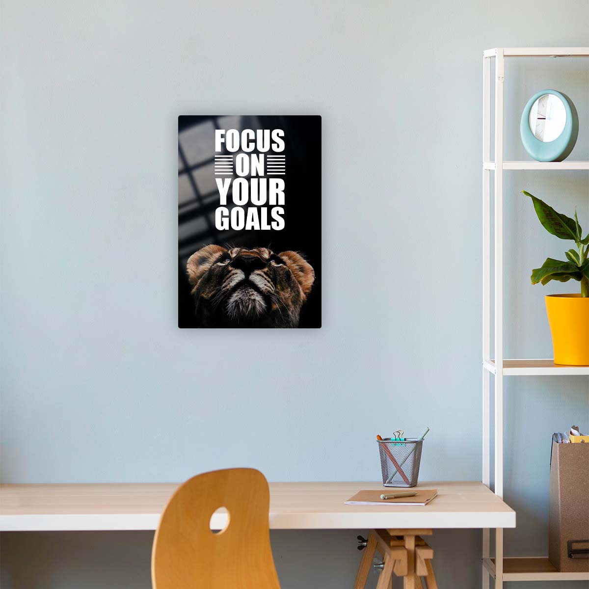 Focus On Your Goal - Metal Poster