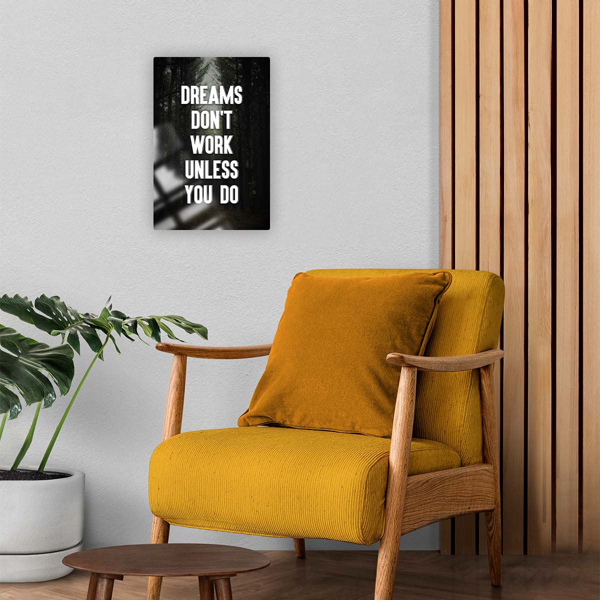 Dreams Don't Work Unless You Do - Metal Poster