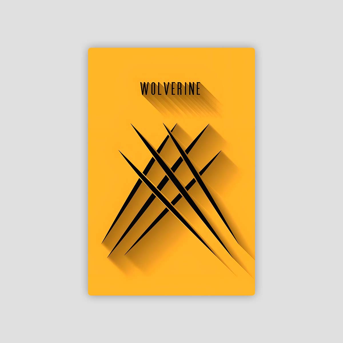 Wolverine Minimalist - Metal Poster