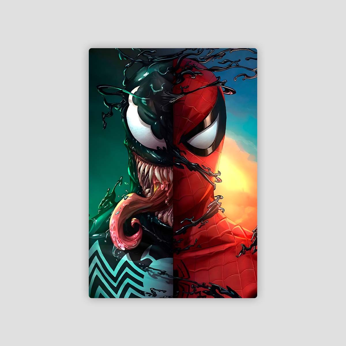 Venom X Spidey - Metal Poster